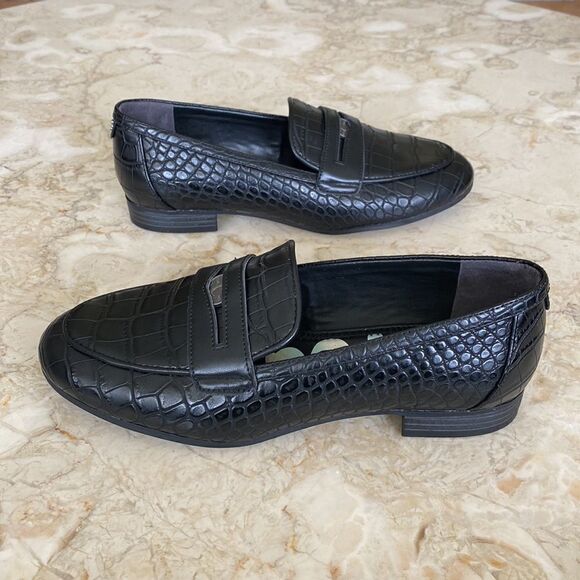 Circus by Sam Edelman Hannon Croc Embossed Penny Loafers - Picture 3 of 13